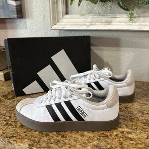 NEW Adidas VL Court 3.0 White and Black Sneakers